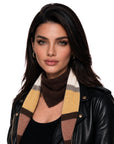 Baesics® Halstuch Streifen Damen Rost