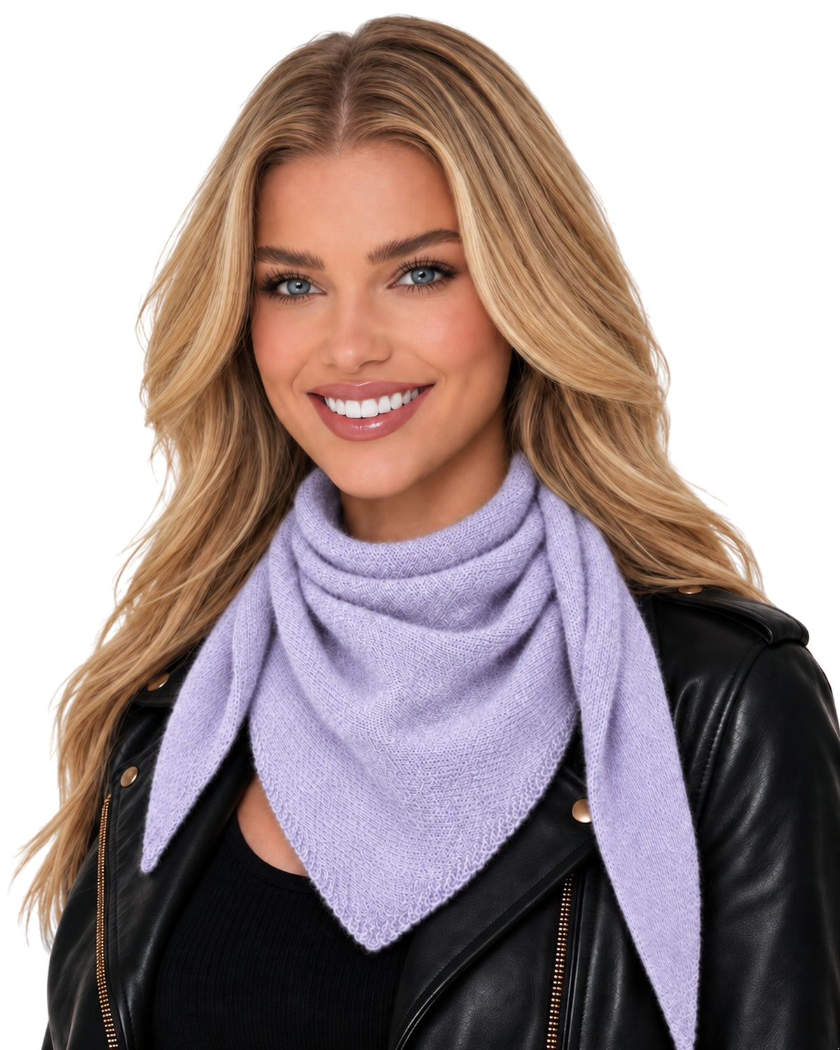 Baesics® Halstuch Uni Damen Flieder