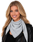 Baesics® Halstuch Uni Damen Grau