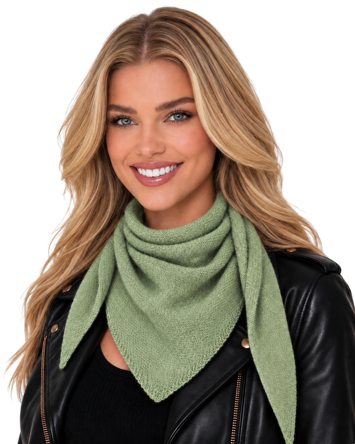 Baesics® Halstuch Uni Damen Grün