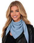 Baesics® Halstuch Uni Damen Jeansblau