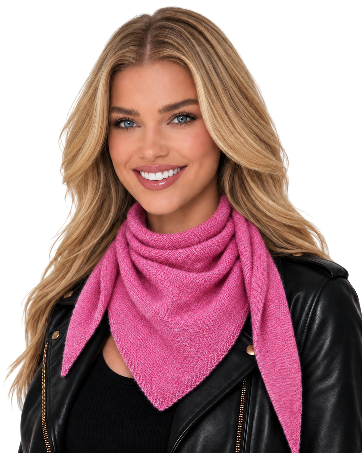 Baesics® Halstuch Uni Damen Pink