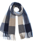 Baesics® Karo Schal Webschal Blau