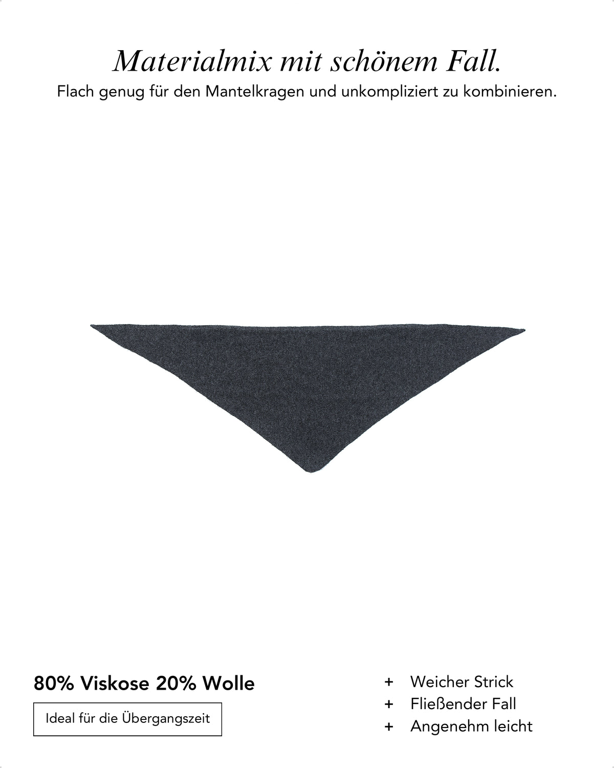 Baesics® Kleines Dreieckstuch Uni Damen