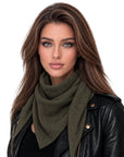 Baesics® Kleines Dreieckstuch Uni Damen Khaki