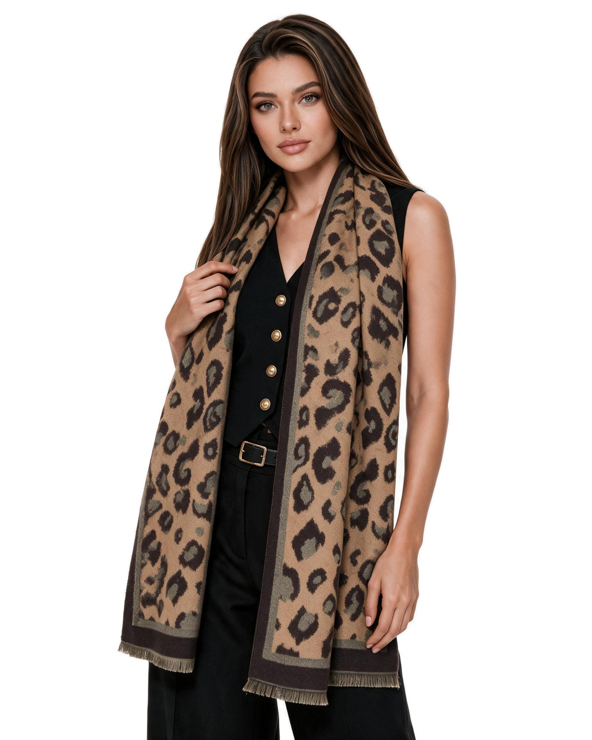 Baesics® Leo Schal Jacquard Braun