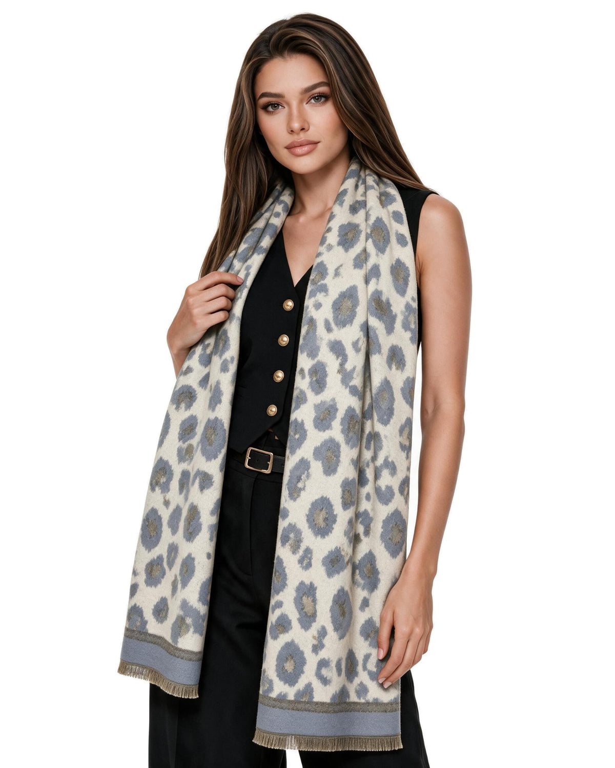 Baesics® Leo Schal Jacquard Grau