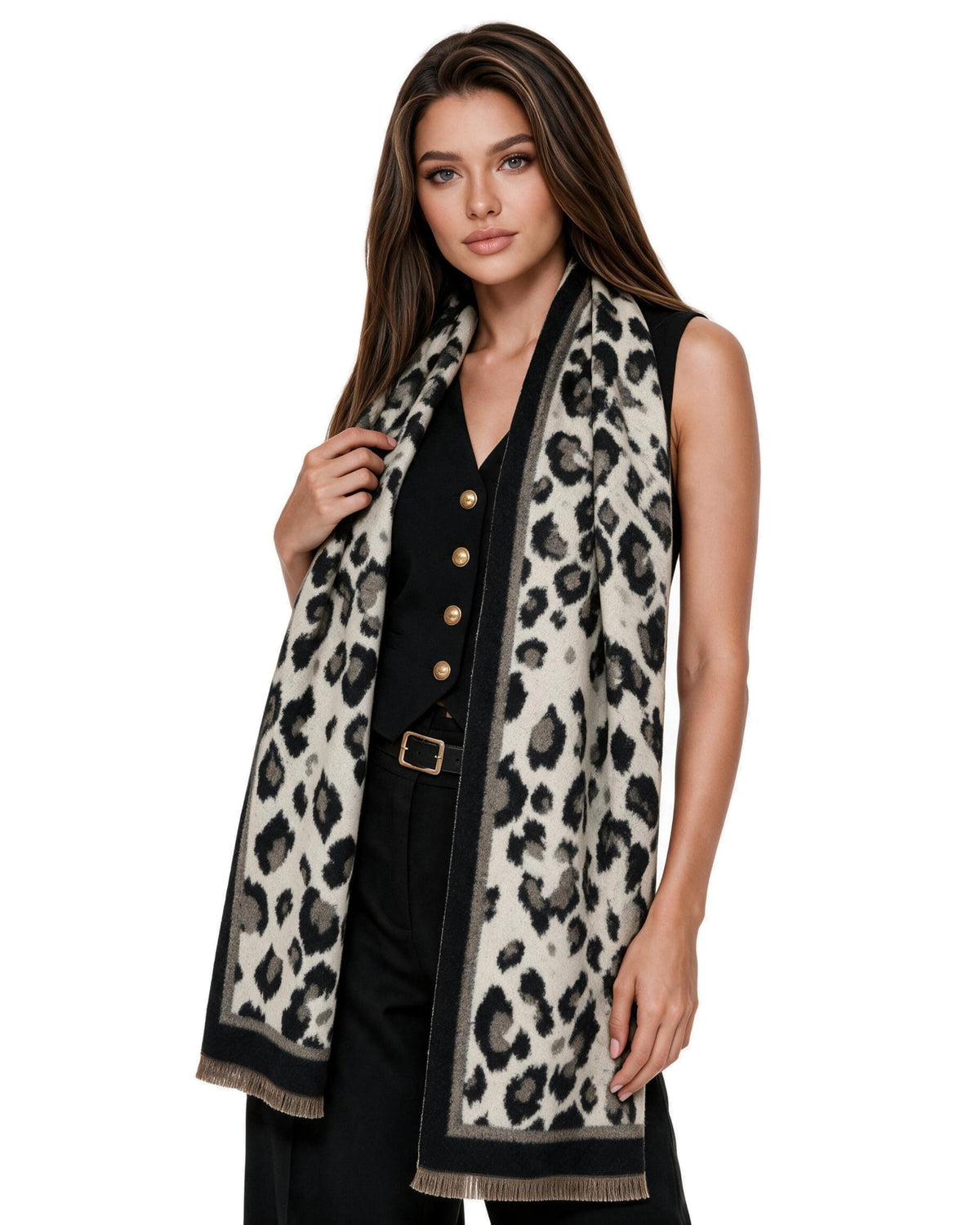 Baesics® Leo Schal Jacquard Schwarz