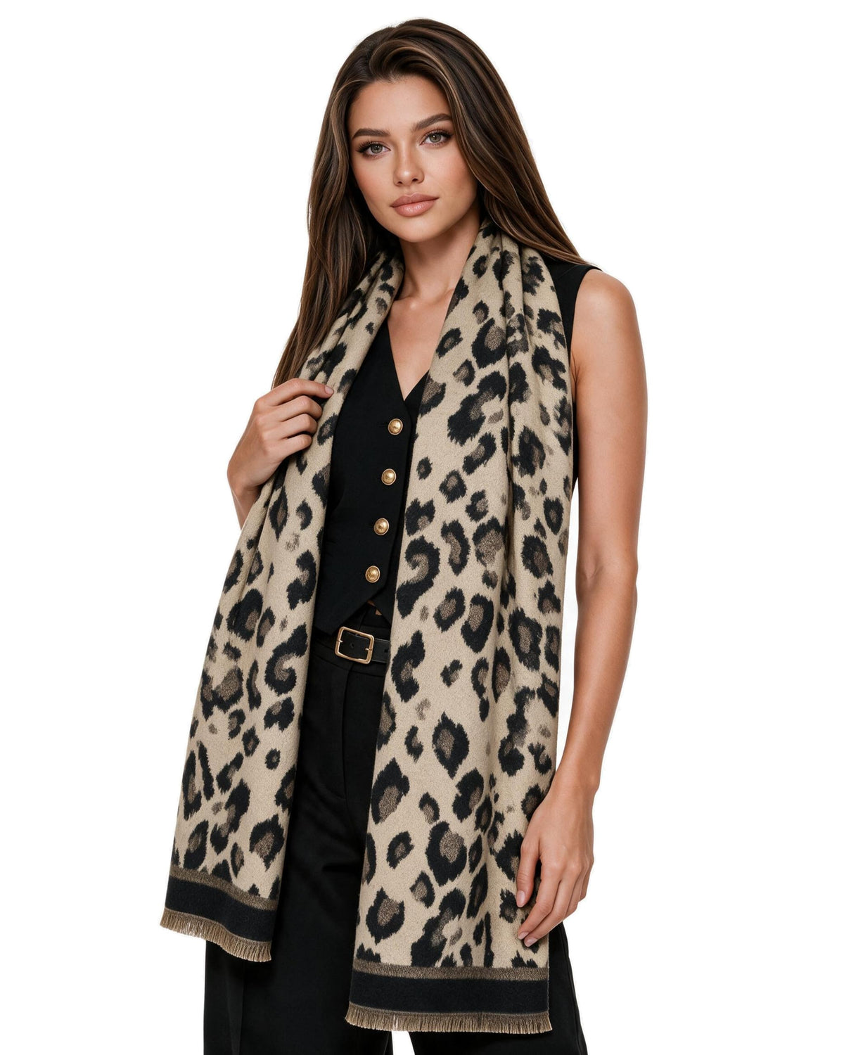 Baesics® Leo Schal Jacquard Taupe