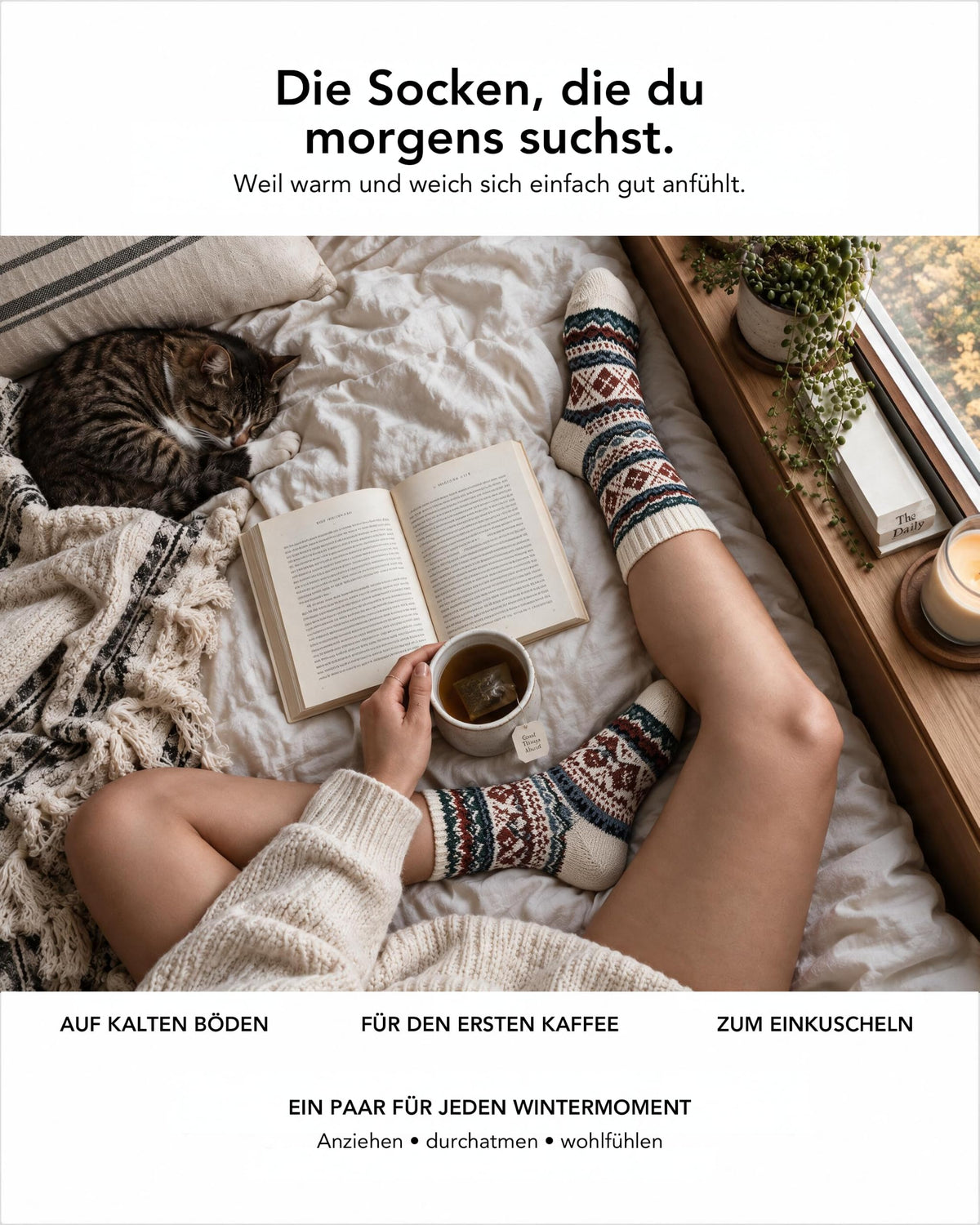 Baesics® Norweger Wollsocken Sterne Damen &amp; Herren