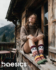 Baesics® Norweger Wollsocken Zopf Damen & Herren