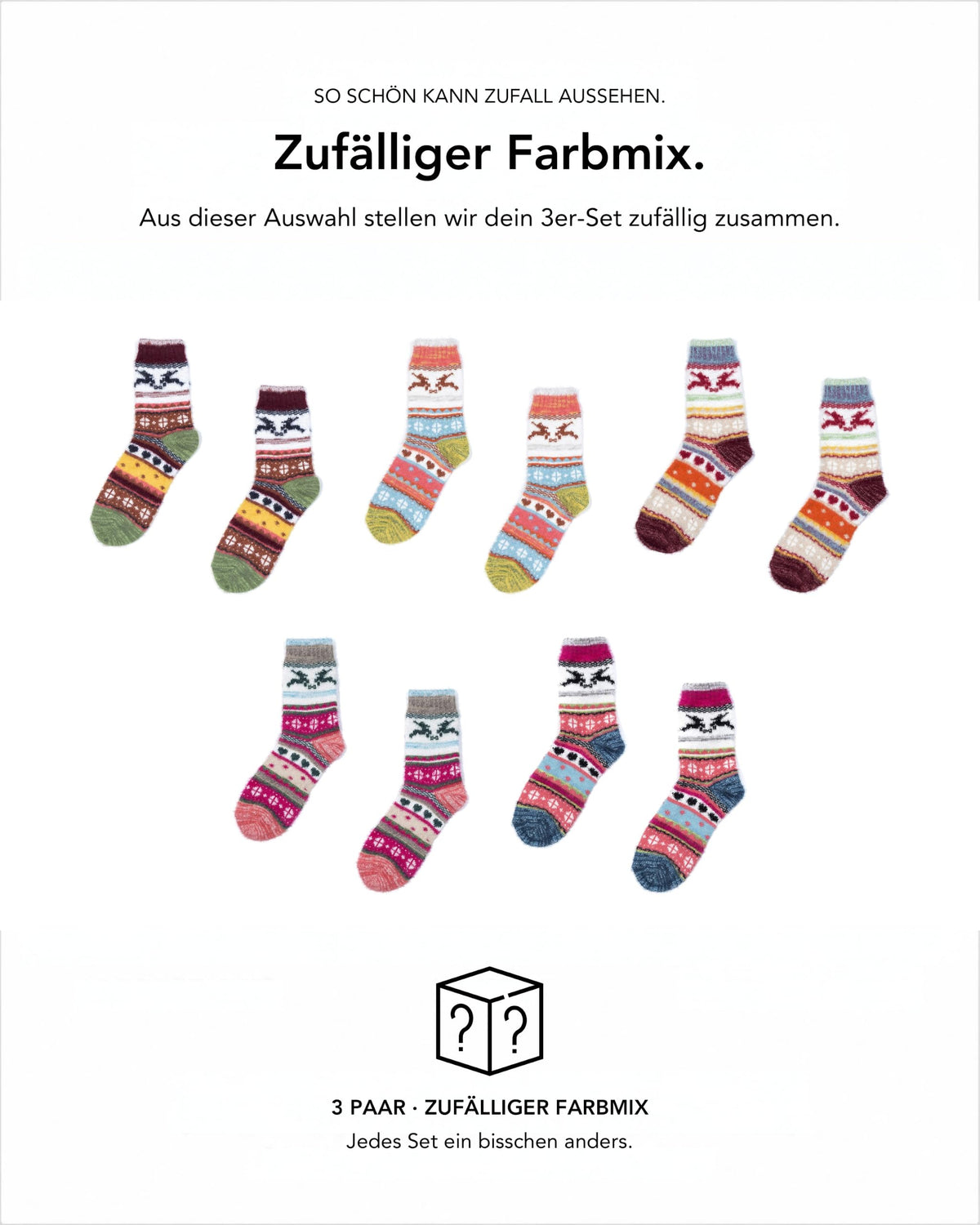 Baesics® Norweger Wollsocken Zopf Damen &amp; Herren