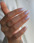 Perlmutt Oval Softgel Press-On Nails