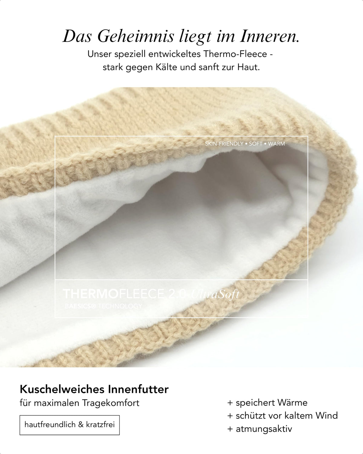 Baesics® Stirnband Rippstrick
