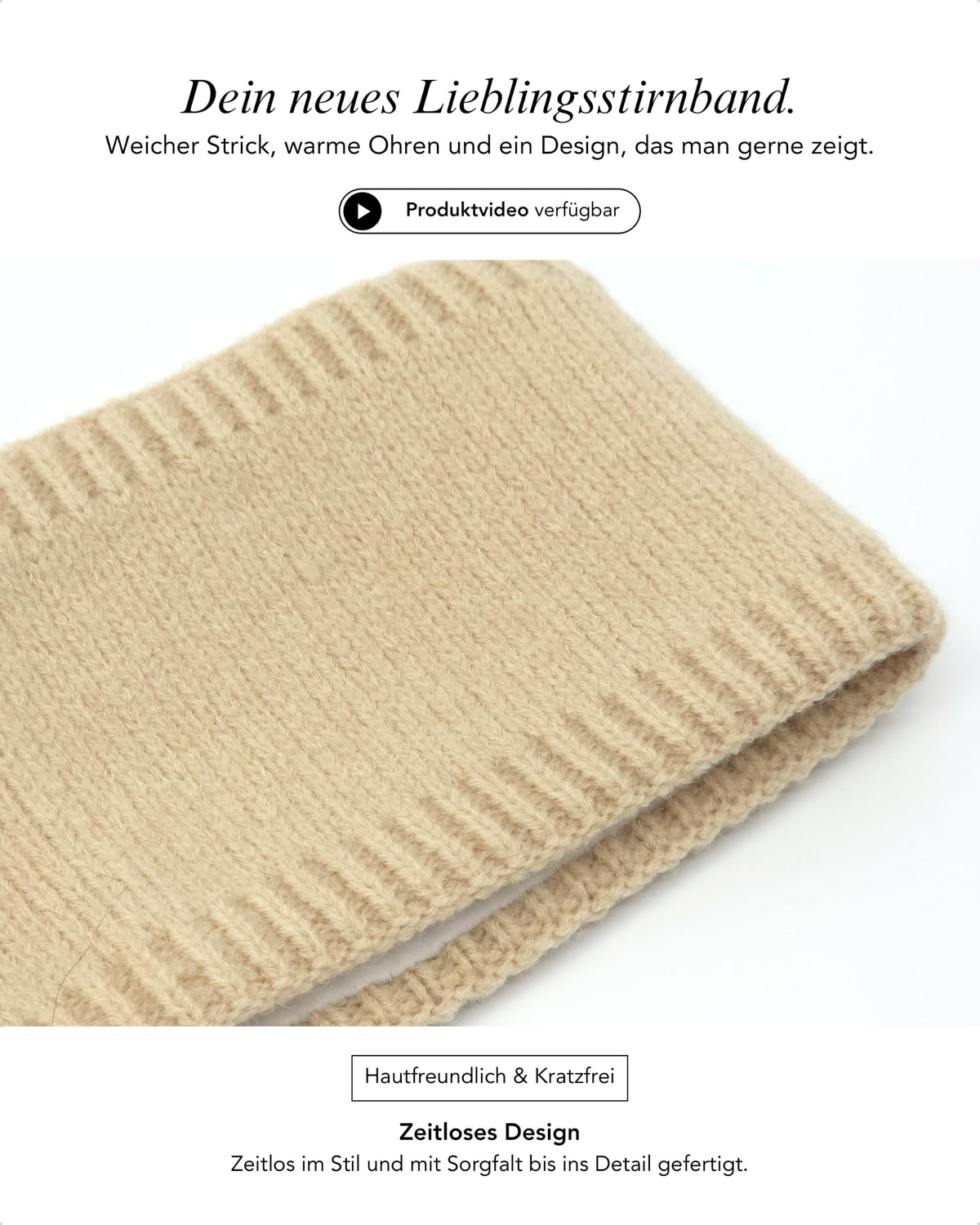 Baesics® Stirnband Rippstrick