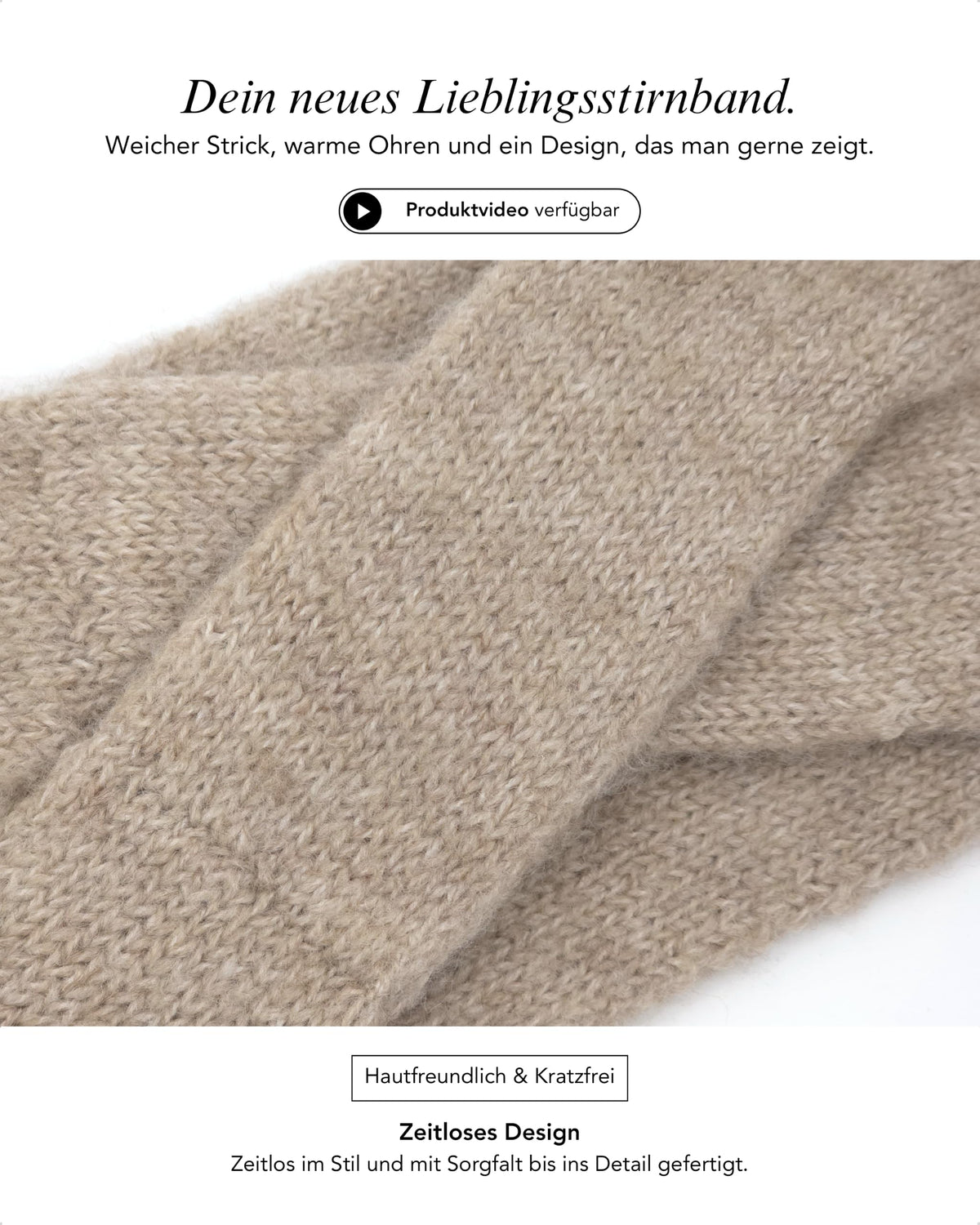 Baesics® Stirnband Strick Twist
