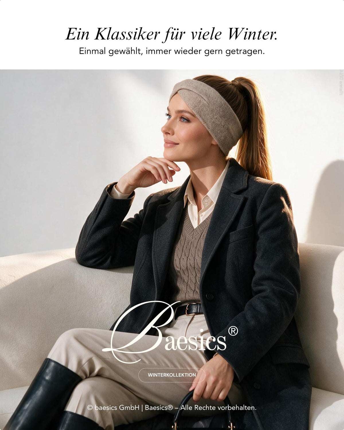 Baesics® Stirnband Strick Twist