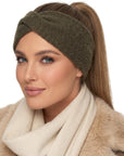 Baesics® Stirnband Strick Twist Olive