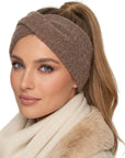 Baesics® Stirnband Strick Twist Taupe