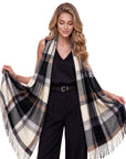 Baesics® Tartan Schal Schwarz