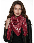 Baesics® Viereckstuch Paisley Damen Bordeaux
