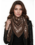 Baesics® Viereckstuch Paisley Damen Braun