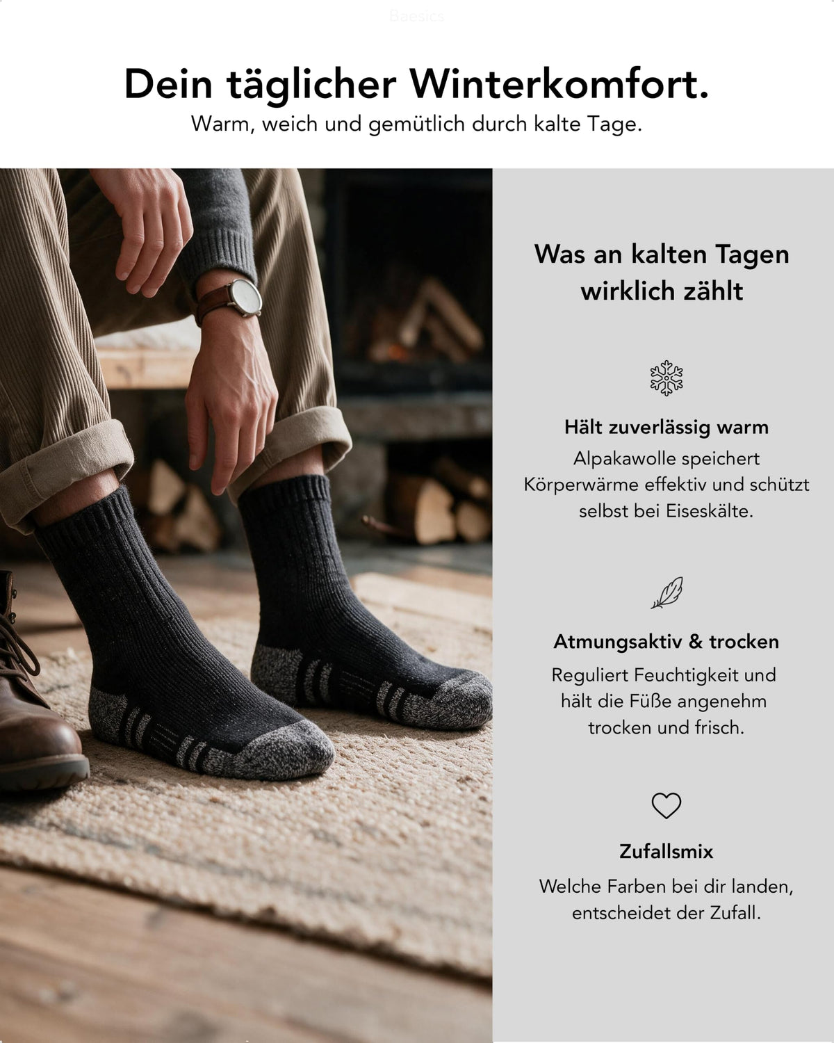 Baesics® Wandersocken Damen &amp; Herren