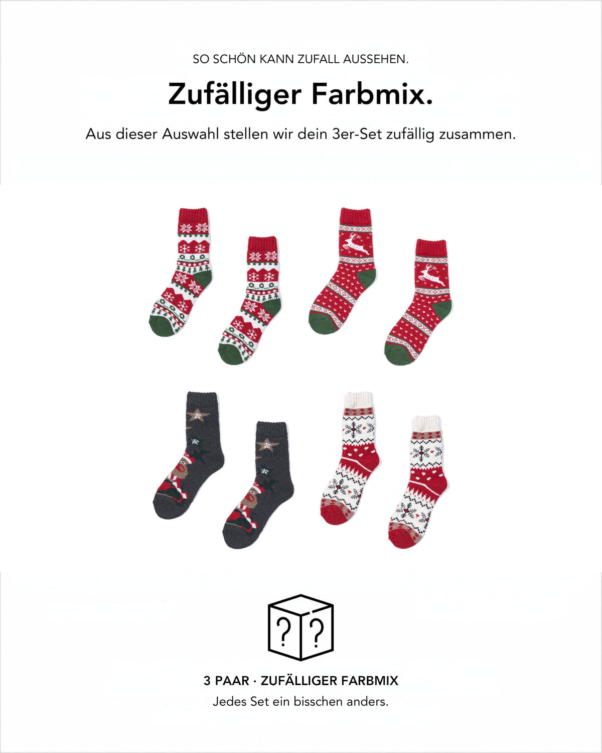 Baesics® Weihnachtssocken Damen &amp; Herren