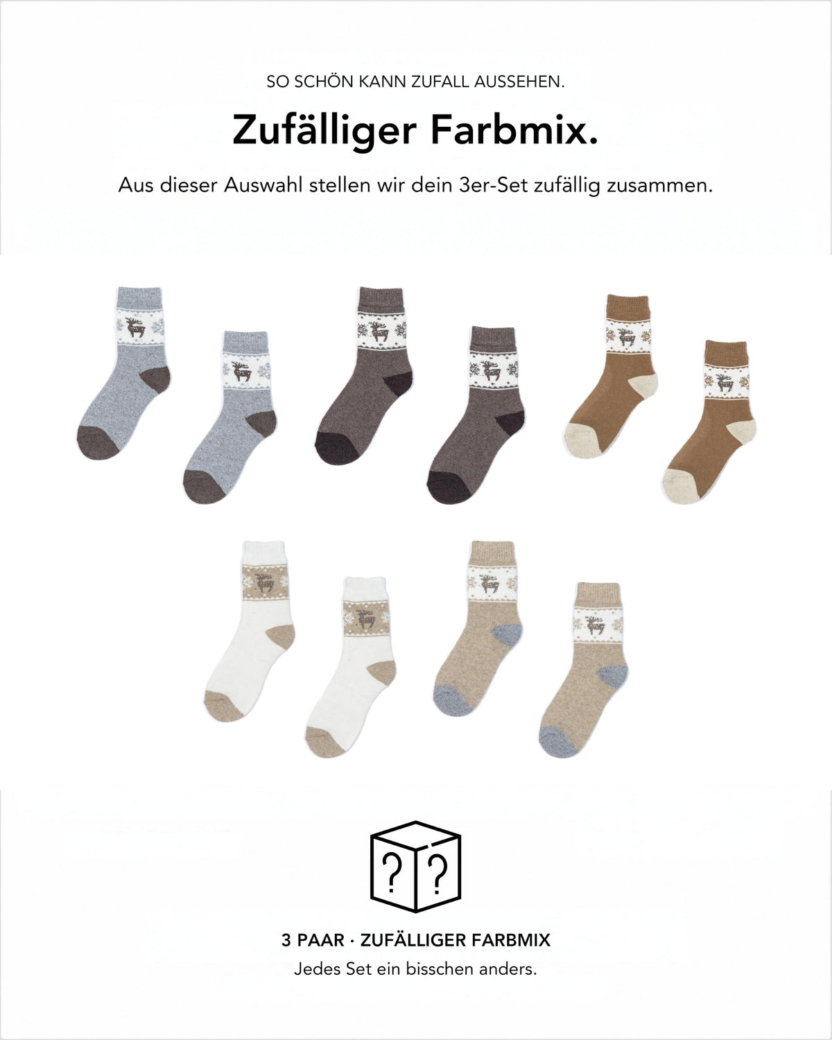 Baesics® Wollsocken Hirsch Damen &amp; Herren