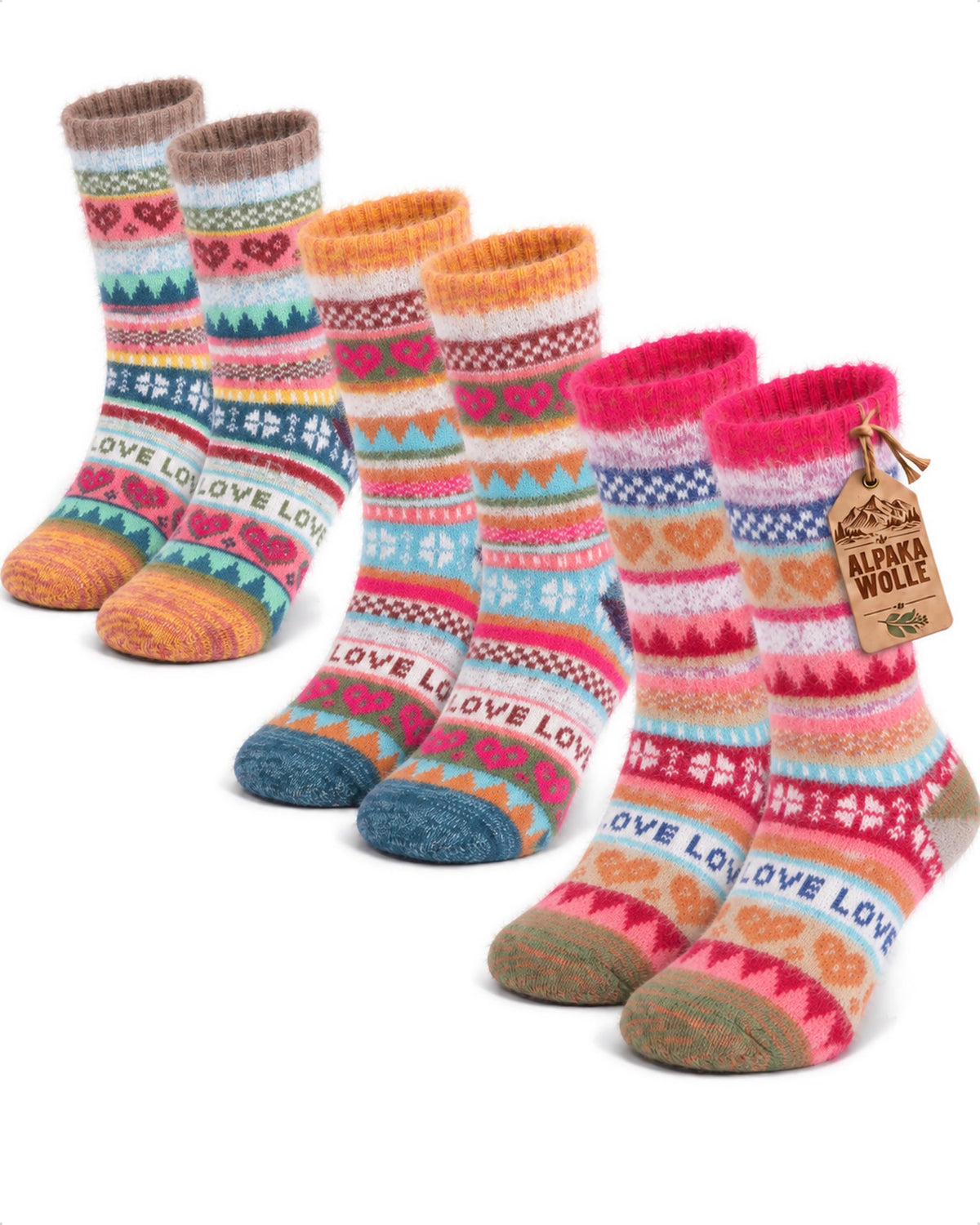Baesics® Norweger Wollsocken Raute Damen &amp; Herren 35-38