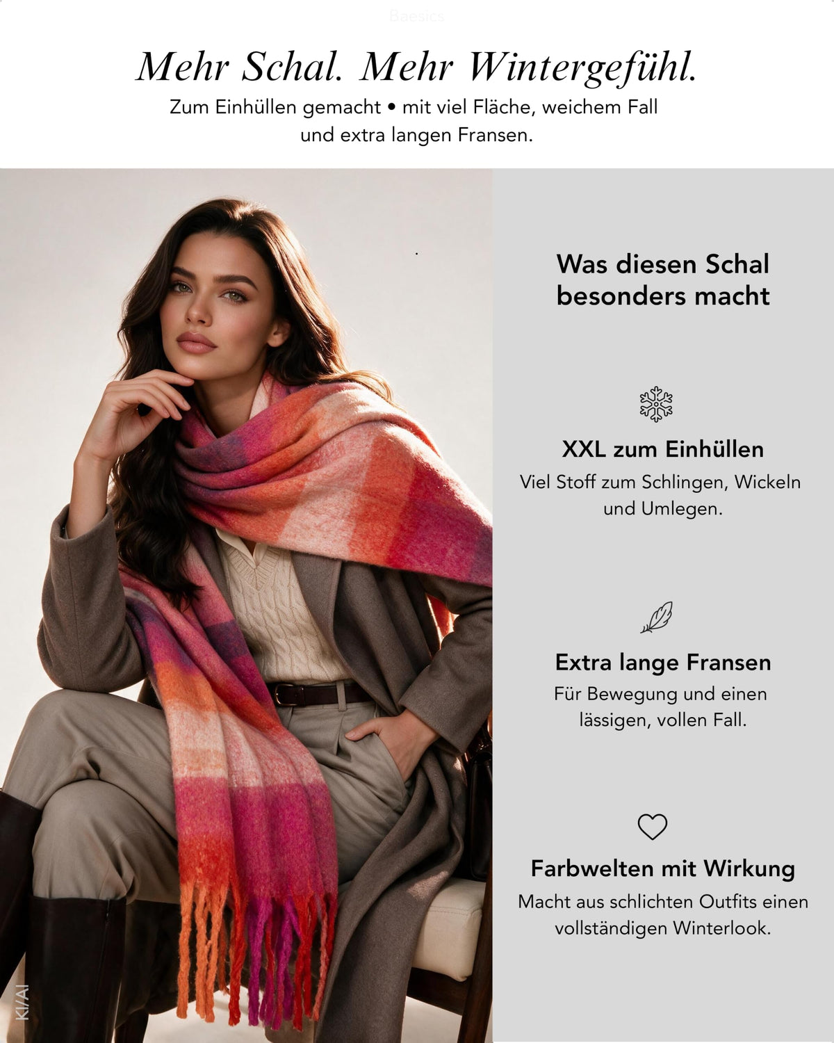 Baesics® XXL Schal Karo