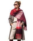 Baesics® XXL Schal Karo Rot