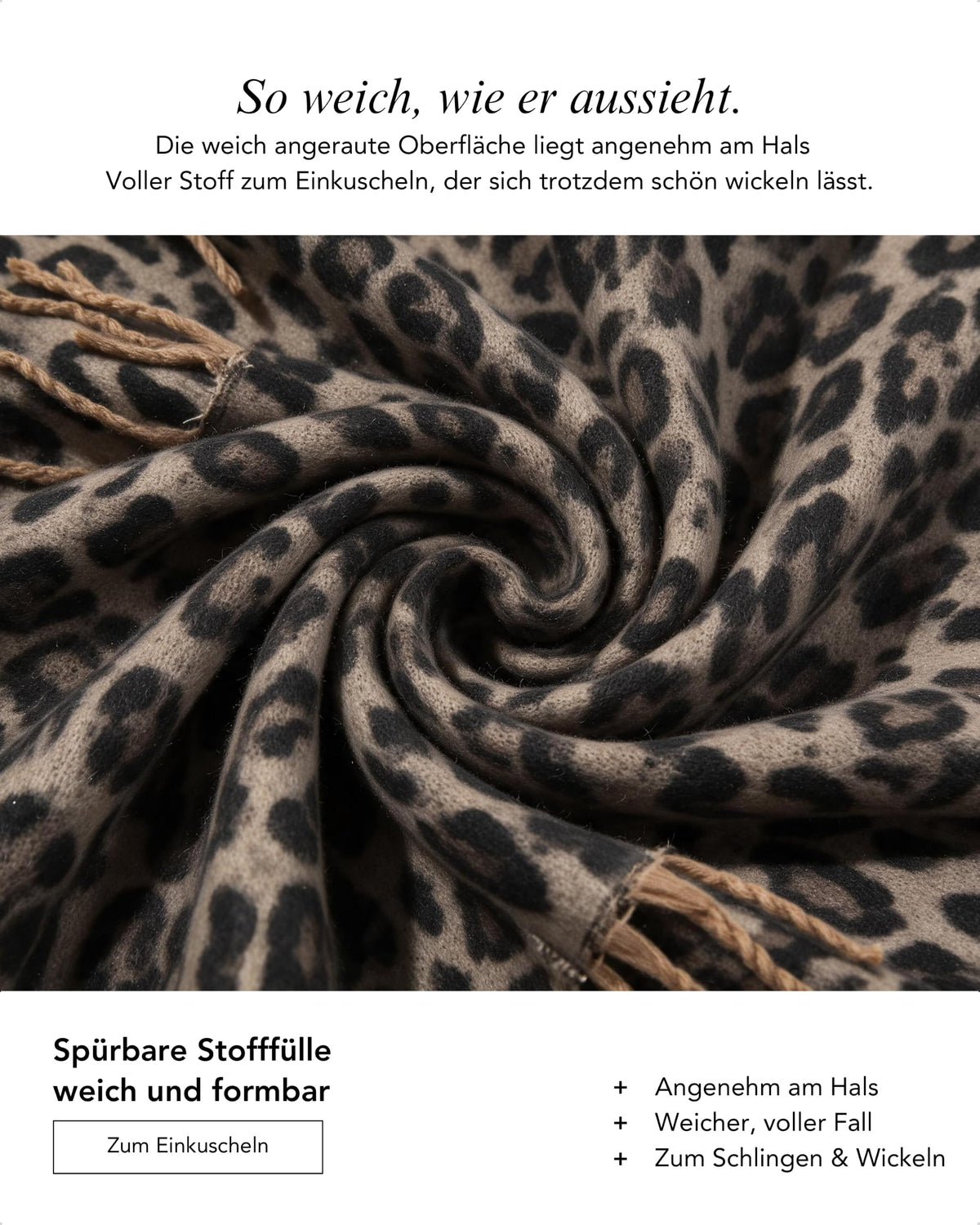 Baesics® XXL Schal Leo Fein